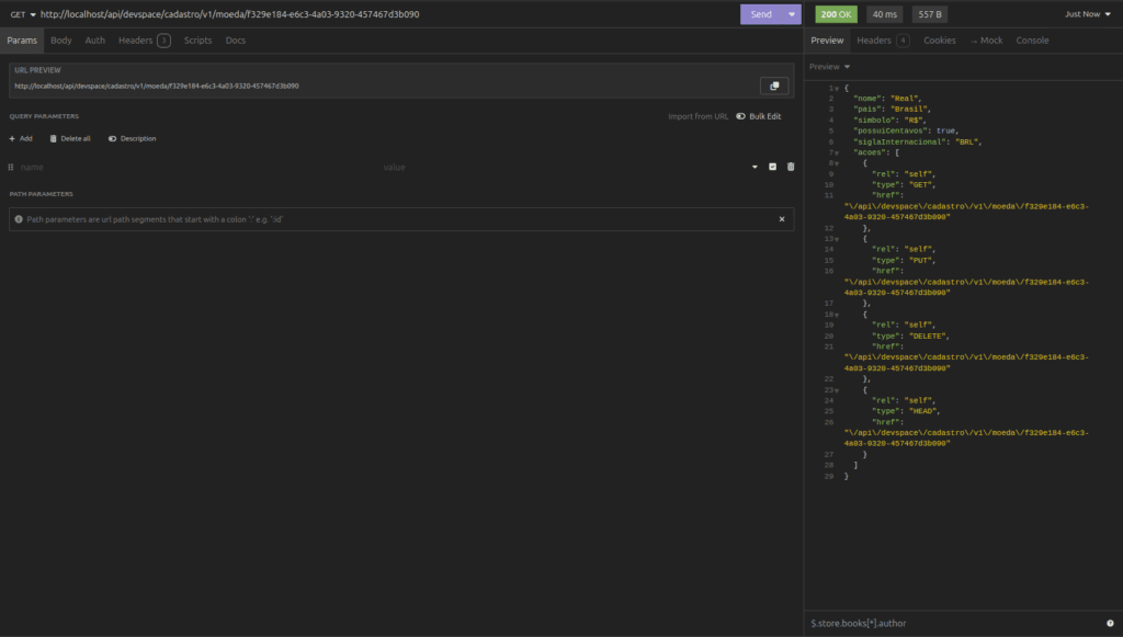 APIs RESTful - Consulta um recurso por seu Id - DevSpace